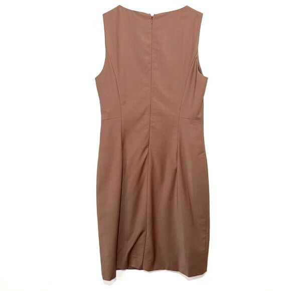 Theory Betty 2B Edition Sheath Dress - Tan 8 - Picture 2 of 4